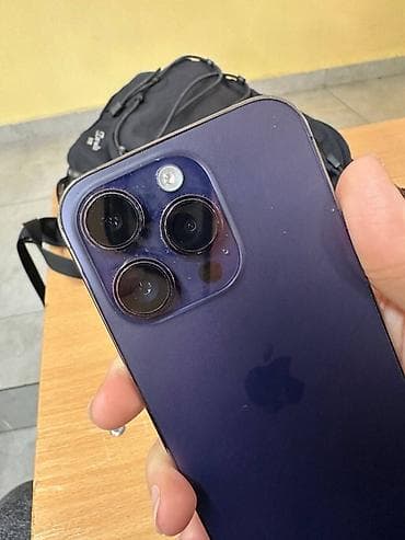 Apple iPhone: IPhone 14 Pro, Deep Purple, 76 % — 3