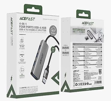 usb wifi adapter: ACEFAST J17 — компактный USB-хаб 4-в-1 для расширения одного USB-A — 2