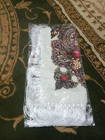 Платок, Павловопосадский, Шелк, С бахромой