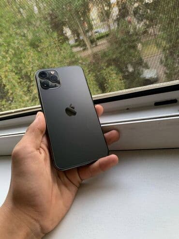 айрпоц про: IPhone 11 Pro, Б/у, 64 ГБ, Зарядное устройство, Защитное стекло, Чехол, 83 % — 2