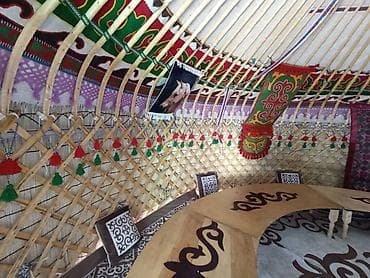 купол: Аренда юрты, Каркас Деревянный, 65 баш, С полом — 4