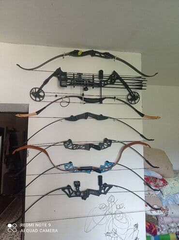 Продается луки (разные) с силой натяжения 40 LBS (18 кг), плечи из