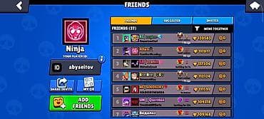 pubg account: Премиум‑аккаунт Brawl Stars - Ник: Ninja - Трофеи: 113 500 - — 3