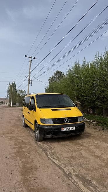 Аренда транспорта: Mercedes-Benz Vito (W638) — жёлтый пассажирский/комбинированный — 1