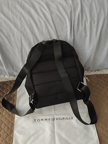 tech flis: Рюкзак Tommy Hilfiger, черный, классический городской стиль. - — 3