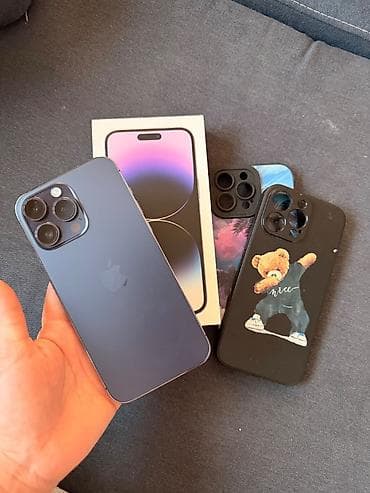 IPhone 14 Pro Max, Б/у, 256 ГБ, Deep Purple, Защитное стекло, Чехол, 85 % — 3