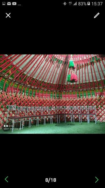 лава: Аренда юрты, Каркас Деревянный, 85 баш, С полом, Самовар, Стол — 5