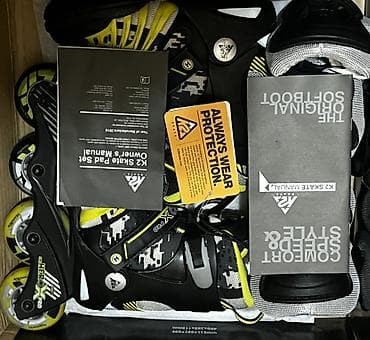 Роликовые коньки K2 SK8 Hero X Pro + комплект защиты Возможен торг - — 3