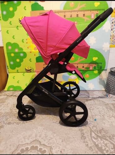cybex коляска: Коляска, цвет - Розовый, Б/у — 4