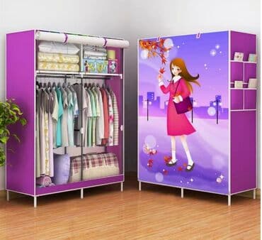 матерчатые шкафы: Кездемеден жасалган бүктөмө шкаф, Жаңы — 4