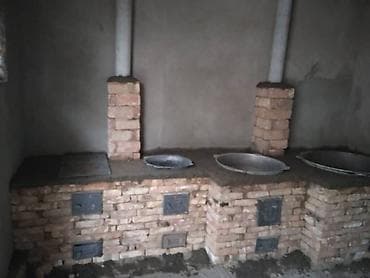 костровая чаша: Кирпичная печь-плита под казаны (комплекс очагов) - Многоочаговая — 6