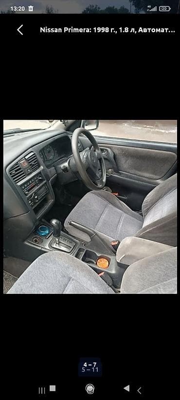 mazda 226: Nissan Primera: 1998 г., 1.8 л, Автомат, Бензин, Седан — 4