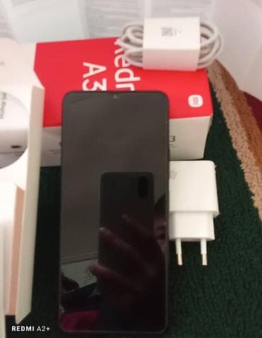 принтер dtf: Redmi, Redmi A3, Колдонулган, 128 ГБ, түсү - Кара, 2 SIM — 1