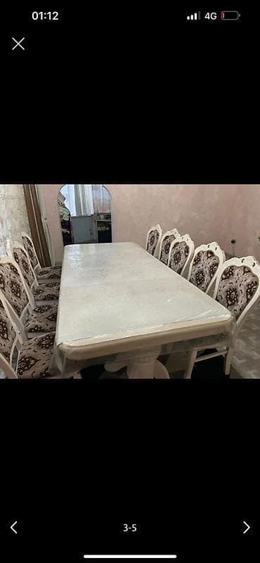 Комплектующие для мебели: Стол и стул для зала, цвет - Бежевый — 5