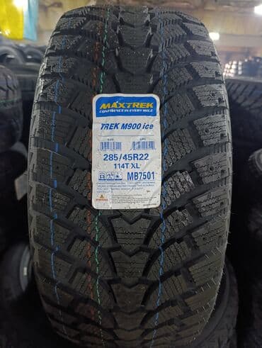 tahoe: Шины 285 / 45 / R 22, Зимняя шипованная, Новый, Комплект, Внедорожные (АТ/МТ), Китай, Maxtrek — 1