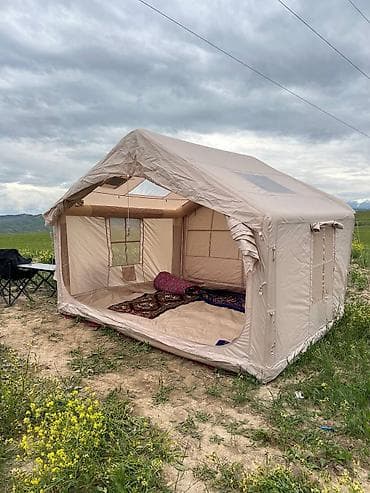 спорт сумки: Просторная кемпинговая палатка-домик + комплект складной мебели — 1