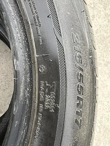 Шины 215 / 55 / R 17, Лето, Б/у, Комплект, Легковые, Корея, Hankook — 9