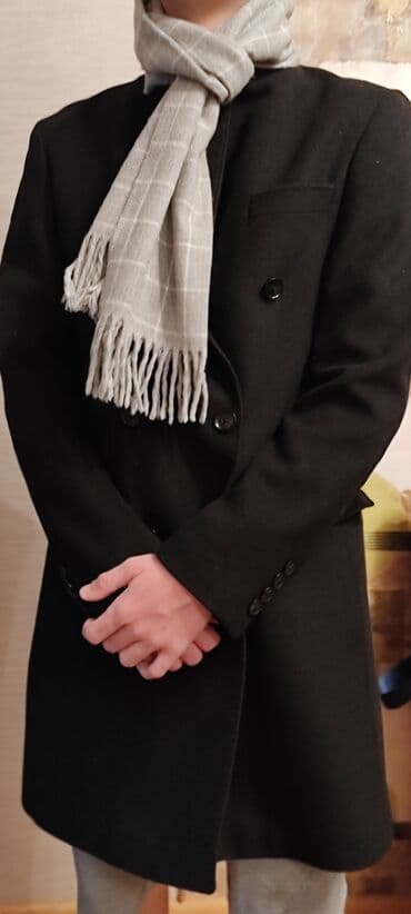 брендовые мужские спортивные костюмы из турции: Мужское пальто, 5XL, Б/у, цвет - Черный — 2