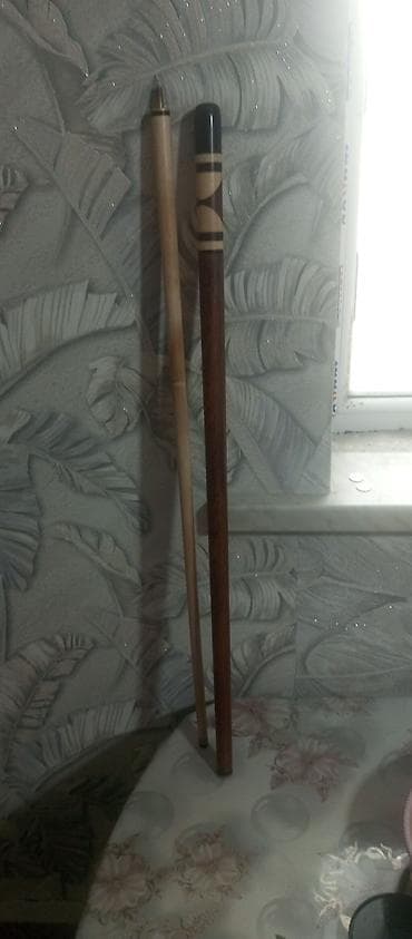 кий блярдный: Разборный кий для бильярда - Двухсоставной: комель из тёмного дерева — 3