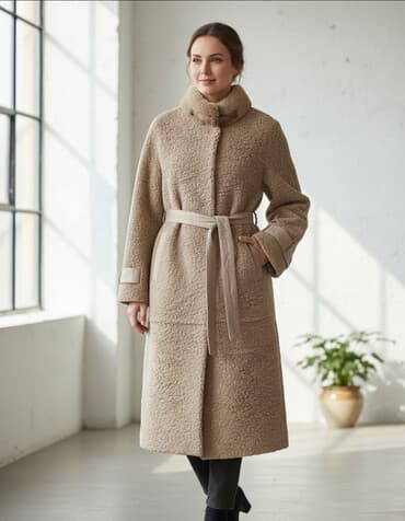 Шуба-Тедди с натуральным норковым воротником Заказали, размер не