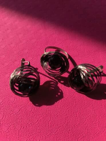 набор пандора: Украшения серебро с черным камнем Раух топаз 3000с серебро ( агат и — 3