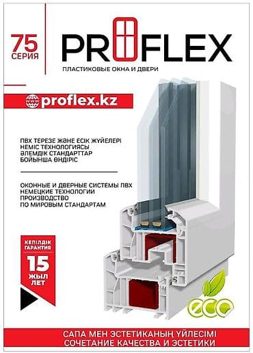 насос мотопомпа: ПВХ окна и двери PROFFLEX, серия 75 - Оконные и дверные системы из — 1
