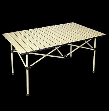 Столдор: Бүктөмө кошумча коюлган үстөл, Башка материал, түсү - Саргыч боз — 2