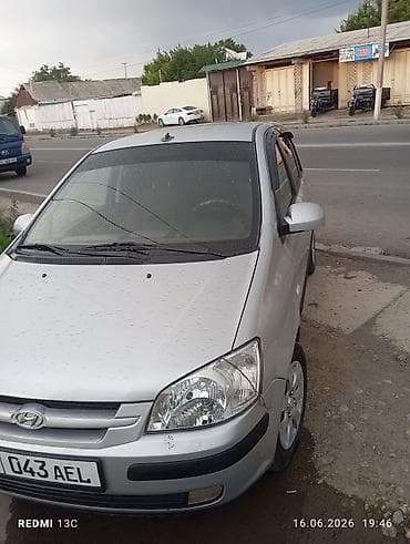 Унаа: Hyundai Getz: 2004 г., 1.4 л, Кол менен иштөөчү, Бензин, Хетчбек — 1