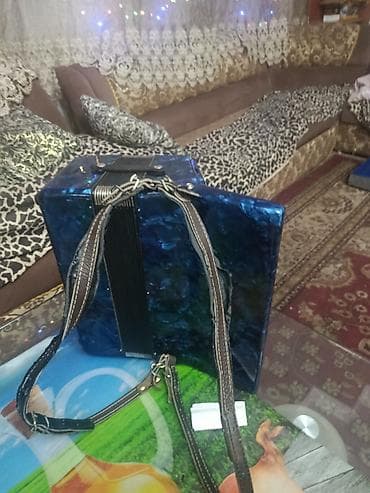 Комузы: Аккордеон с клавиатурой пианино, сине-перламутровый корпус — 1