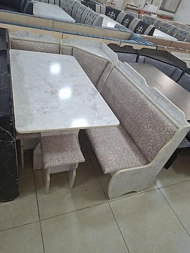 small table: Кухонный стол и стул, Новый, Бесплатная доставка, цвет - Бежевый — 2
