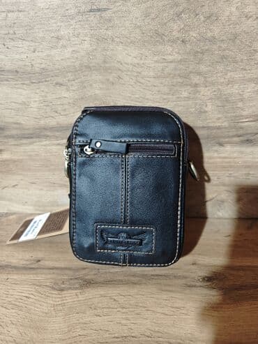 сумка и кошелек набор: Барсетка, Материал: Натуральная кожа, Новый — 2