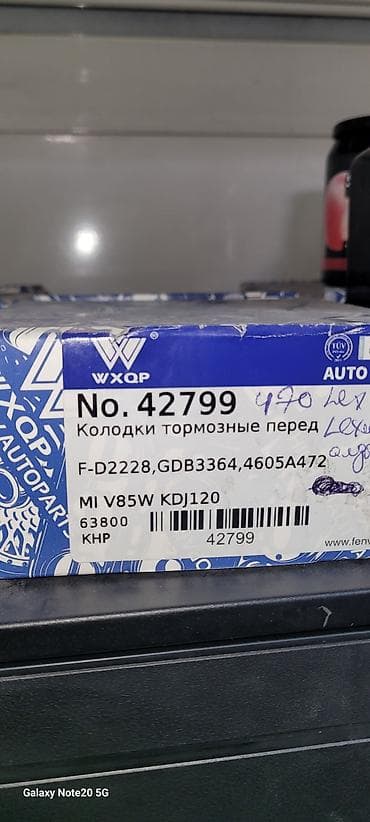 Передняя тормозная колодка Toyota Аналог