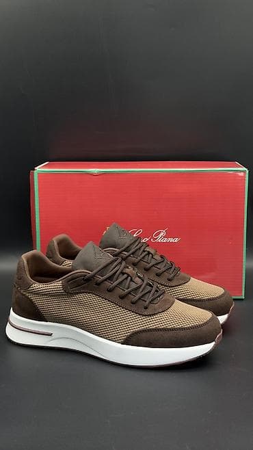 Жеке буюмдар: Эркектердин кроссовкасы, 40, Loro Piana, Жаңы, түсү - Күрөң, Акылуу жеткирүү — 1