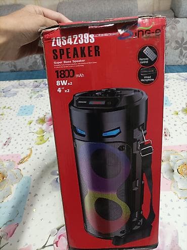 Динамики и колонки: Портативная акустическая колонка ZQS4239 с подсветкой - Форм‑фактор — 10