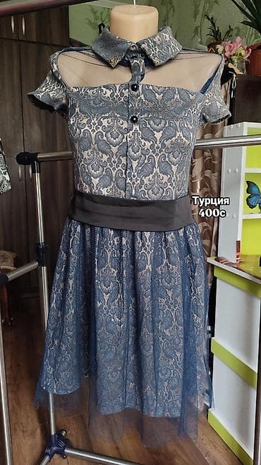 second hand: Размер S(42-44) всех платьев. Зелёное платье 200с 44-46размер.Все по — 9