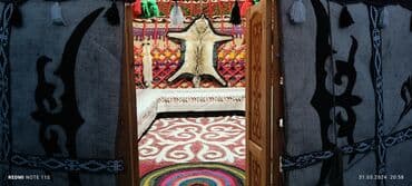 дом палатка: Аренда юрты, Каркас Деревянный, 85 баш, С полом, Самовар, Стулья — 7