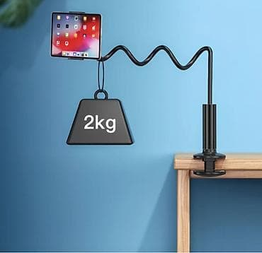 m tech: Гибкий держатель для телефона/планшета с креплением на кромку - — 2