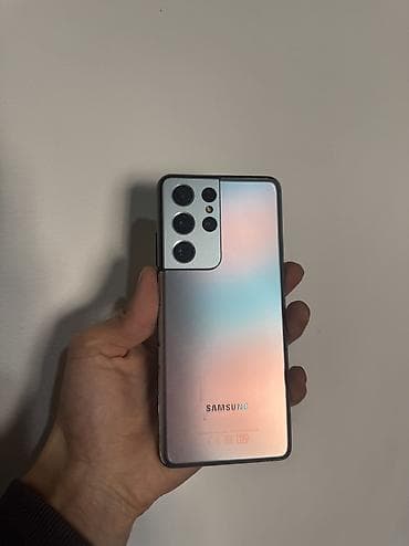 часы sim card: Samsung Galaxy S21 Ultra 5G, Б/у, 128 ГБ, цвет - Серебристый, 2 SIM — 5