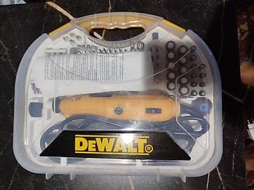 тиски большие промышленные: Мини-гравёр,DeWalt, в кейсе с большим набором насадок,210 шт,с гибким — 2