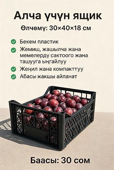 продам мешки: Ящик для сливы Размер: ?18 см - Прочный пластик - Удобен для — 1