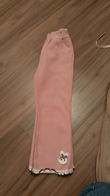 штаны с начесом: Детские утеплённые штаны/брюки из мягкого вельветового трикотажа — 3