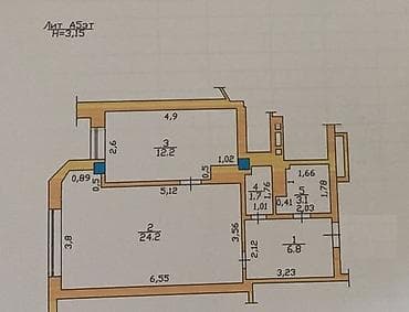48: 1 комната, 48 м², Элитка, 5 этаж, Косметический ремонт — 5