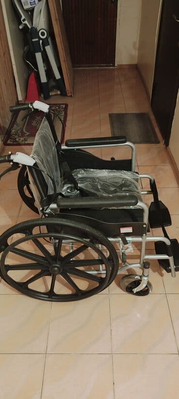 Инвалидная коляска# Новые# складная, ручного привода# район