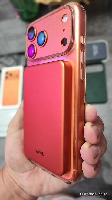 redmi note 1: IPhone 17 Pro Max, Новый, 512 ГБ, Оранжевый, Зарядное устройство, 100 % — 2