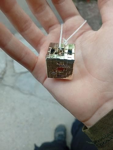 Брелоки: Kinder joy золотой блок - Компактный куб с модульной конструкцией и — 8