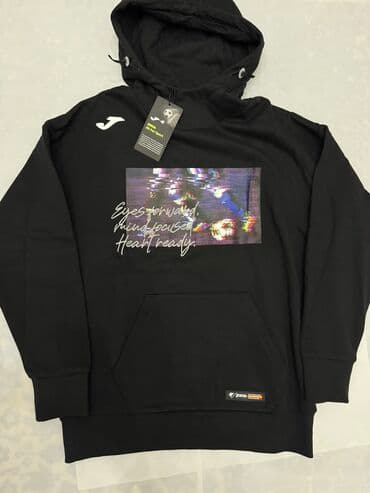 joma одежда: Мужская толстовка, L, Joma, Новый, цвет - Черный, Самовывоз — 1