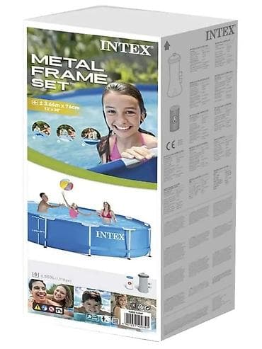 бассейн интех: Бассейн Intex Metal Frame 305×76 см — комфорт для всей семьи - — 2