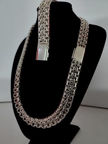 Комплект "Император"💎 Серебро 925 проба Цепь 148 грамм Длина 58 см