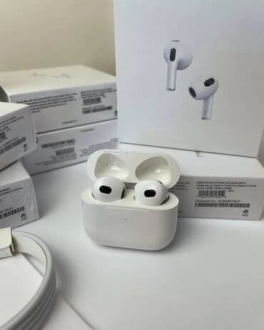 airpods 3 люкс копия цена: Вкладыши, Apple, Новый, Беспроводные (Bluetooth), Классические — 2