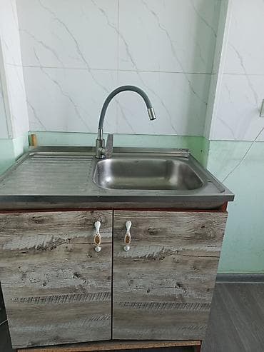 кухонная стенка: Тумба для кухни, С мойкой, Напольная, цвет - Коричневый — 1